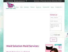 Tablet Screenshot of maidsolution.com